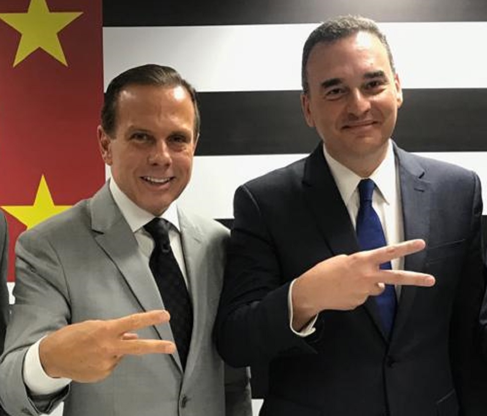 O governador João Doria e o Secretário de Habitação Flávio Amary